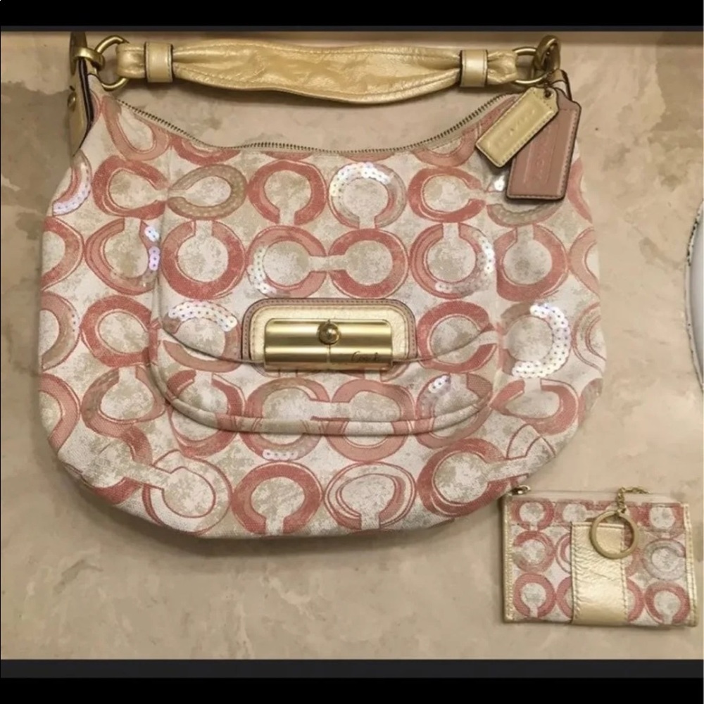 Coach bag with wallet